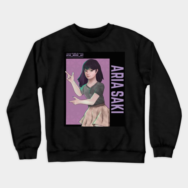 Aria Saki Crewneck Sweatshirt by The_Moose_Art